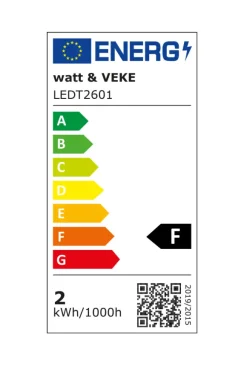 Watt & Veke - LED T26 valo E14, lämmin valkoinen